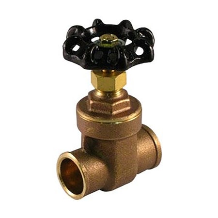 Thrifco Plumbing 1/2 Inch CXC Brass Gate Valve 6415013
